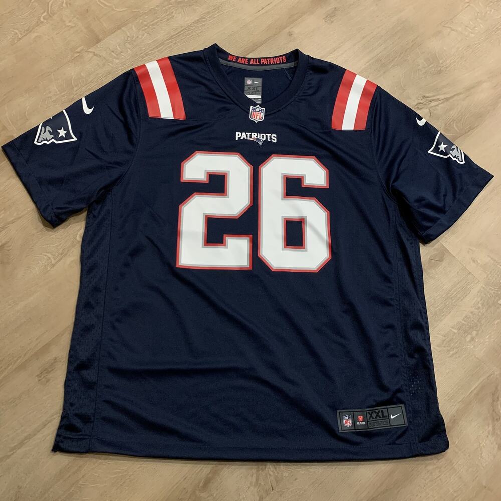 Nike NFL New England Patriots Sony Michel #26 Jersey Men's XXL 2XL Football